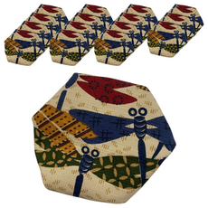 J&N 椅腳套 16入組, 6 x 6cm, 日式和風蜻蜓圖騰, 1組