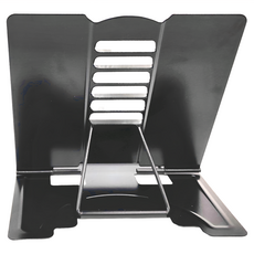 W.I.P 台灣聯合文具 高級看書架, 可折疊平板 方便收納, 23 x 21 x 3.5cm, 黑色