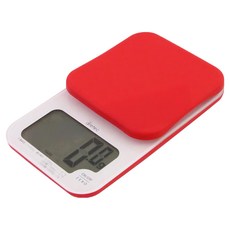 dretec 戴卡 大螢幕derc燈光料理電子秤, 2kg, 紅色, KS-262RD