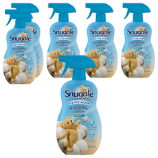 Snuggle 熊寶貝 衣物棉柔芳香噴霧 Huggable Cotton 470ml 1瓶, 6瓶