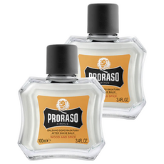 PRORASO 雪松檀香 專業版鬍後乳 - 滋潤保濕, 木質香料, 100ml, 2件