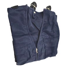 背心式身體固定衣 輪椅專用保護束帶 藏青色 4XL, ZHTW2043, 1件