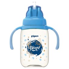 pigeon 貝親 雙把手ppsu彩繪訓練吸管杯, 星際藍王子, 330ml, 1個