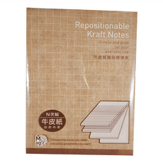 牛皮紙魔術便條本, N次貼, 4x3in/101x76mm 80張/本, 61338, 4本, 6組