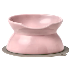 雙面磁碗 貓咪專用 淺80ml 深200ml, 櫻花粉, 1個