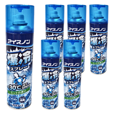Hakugen Earth 白元 Ice non 爆冷衣物涼感噴霧 -30°C JET Spray, 薄荷香, 淨化汗臭, 消臭, 330ml, 6瓶