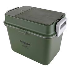 SPUTNIK 斯普尼克 COZY FOOD BOX 機能飼料箱, 軍綠色, 1個, 12L