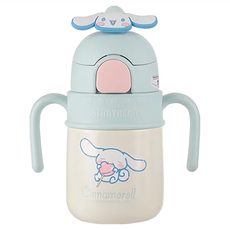 BEDDYBEAR 杯具熊 火箭學飲保溫杯, 400ml, 學飲吸管, 316不鏽鋼, 大耳狗, 1個