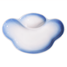 美濃燒 碧釉強化附格皿-日本制 陶瓷 20cm, 1個, 單一顏色