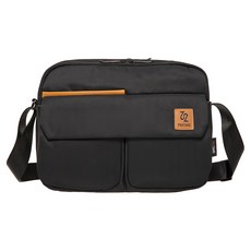 PARTAKE 大側背包, 多口袋設計, 黑色, 31 x 24 x 8cm