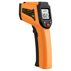 AHOYE 測溫槍 快速測溫 LCD大螢幕顯示, 1支, 橘色