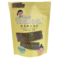 Goodies 好滋好滋 焦香脆片海苔 香酥哇沙米口味 酥脆口感 純素, 45g, 1包