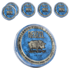 REUZEL 藍豬超強水性髮油 Blue Pomade, 113g, 輕鬆塑造男士油頭造型, 6件