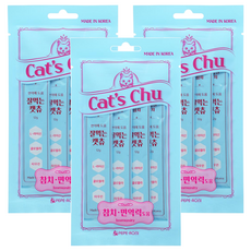 PEPERONI 陪陪肉肉 Cat's Chu 貓泥 韓國製造 維持免疫力, 深海鮪魚, 48g, 3袋