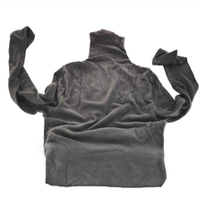 蔓米克 高領王牌羊毛原絨衣, L, 深霧灰