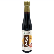 臺中市農會 大純釀醬油膏 400ml，遵循古法釀造，天然無添加，台灣在地風味，玻璃瓶裝, 1瓶
