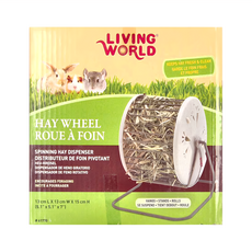 LIVING WORLD 滾輪式三用牧草球, 13 cm L x 13 cm W x 15 cm H (5.1" x 5.1" x 7"), 61770, 1個