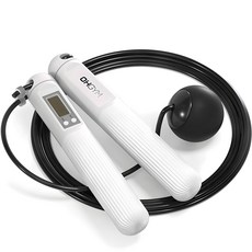 Ohgym 2合1 智能室內健身跳繩, 白色, 1組