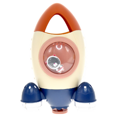 KiKimmy 旋轉噴水火箭戲水玩具組 浴室玩具, 粉色