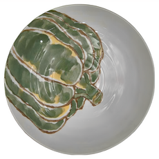 日本製 旋皿合, 21.5 x 5cm, 野菜手繪, 1個