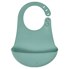 韓國 Dailylike BONBON 矽膠圍兜, 深綠色, 1個, 1個