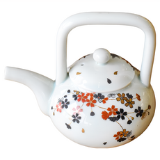 佐和陶瓷國際有限公司 有田燒金春秋壺 日本製 15 x 11 x 11cm, 1個, 250ml, 白色