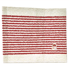 日本 oka 廚房地墊 CASA, 120 x 45cm, 紅色條紋
