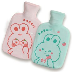 JAR嚴選 超可愛絨毛無毒橡膠冷熱水袋 卡通圖案, 1個