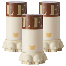 ISE MOUNT 小島嶼山 貓咪旅行攜帶型清潔皂 TPR刷頭 旋轉式出皂 好拿好握清潔設計, 90g, 3個