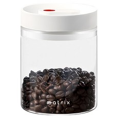 matrix 真空保鮮玻璃密封罐 白色, 800ml, 1個