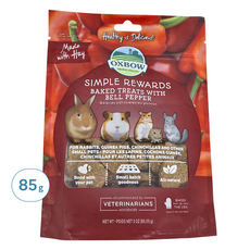 OXBOW 甜椒牧草烘焙零食 兔子/天竺鼠/龍貓/寵物適用, 85g, 1包