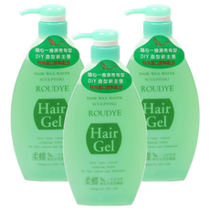 Roudye 柔蝶 天然花果彈性髮雕露, 700ml, 3瓶