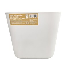 SHIMOYAMA 無印風霧面附蓋把手收納盒 S(25.7 x 18 x 23.8cm), 白色, 1個