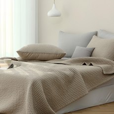 tacca tacca Comma系列 素色純棉雙面棉被枕頭套組