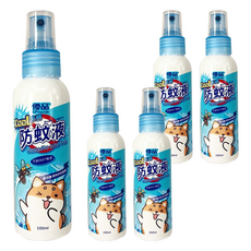 優品 Cool涼防蚊液 100ml, 不含DEET蚊避, 5瓶