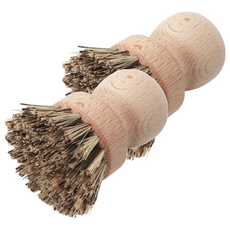 REDECKER 鍋具專用刷(短柄), 德國製，尺寸：6.5x6.5x8cm，材質：山毛櫸/植物纖維, 2個, 1入