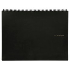 maruman 創意線圈5mm方格筆記本 A3 970g, 黑色, 1本