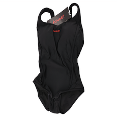 KONA81 酷吶81 女泳衣 連身三角寬 訓練03-18, M, 黑色