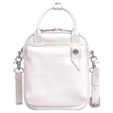 RITE 環保紗系列 吐司包 抗菌國旅版 再生皮革 肩背包 提把包, M, 白鱷魚