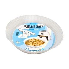 CHEFMADE 學廚 玉桂狗 20cm 空氣炸鍋紙托 白色 雙面矽加工耐油紙 30入, 45 x 20cm, 1個