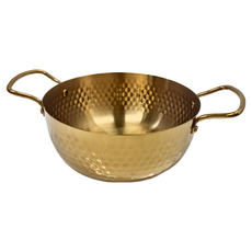 韓式錘紋拉麵鍋 高9cm 含耳總長33cm, 22cm, 顏色隨機, 1個