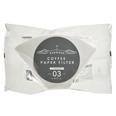HARIO 好璃奧 台型濾紙 103 白色, 100張, 1包