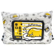 gudetama 蛋黃哥 手口柔濕巾 加蓋, 1入, 4包