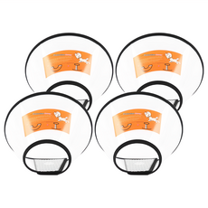 寵物防舔頭套 毛絨線 塑料, 頸圍(18~27cm), 5號, 4個