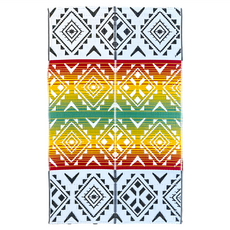 IKEHIKO日本池彥 防水手提PP野餐墊, Wanda圖騰紅