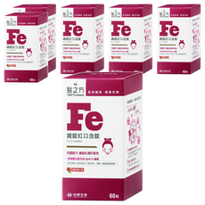 台塑生醫 MD Formula 醫之方 鐵錠紅口含膜衣錠, 鐵質吸收更佳, 品質有保障, 800mg, 60顆, 6盒