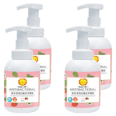 Baby Lion 獅子寶寶 粉紅泡泡抗菌洗手慕斯 300ml, 4瓶, 草莓口味