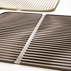 SiliPot 矽膠瀝水盤，耐熱250°C，35x30x0.6公分, 棕色, 1個, 1層