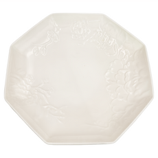 Royal Duke 白牡丹雕花骨瓷系列 7吋 圓盤, 白牡丹, 1個