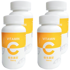 中化健康360 倍多喜錠 維生素C 500mg, 90顆, 4罐
